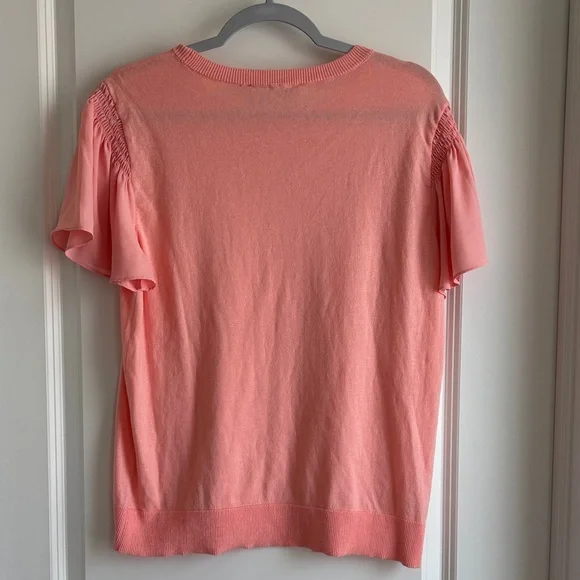 LOFT Coral Short Sleeve Top - Picture 3 of 6